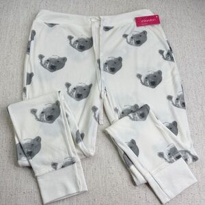 Xhilaration Polar Bear Super Soft Pajama Bottoms Leggings Off White Sz M